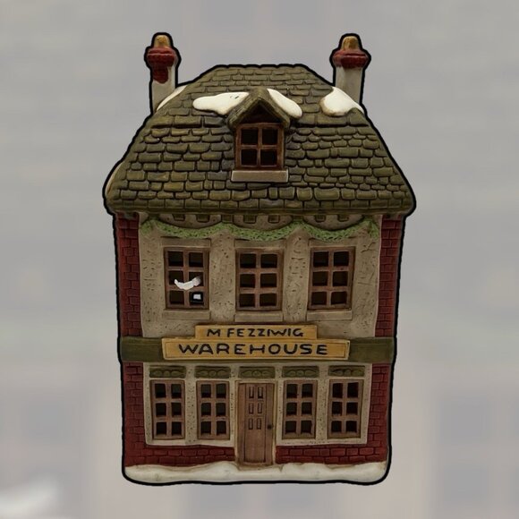 Department 56 Dickens' Village "Fezziwigg's Warehouse" Porcelain Christmas House - Picture 14 of 14
